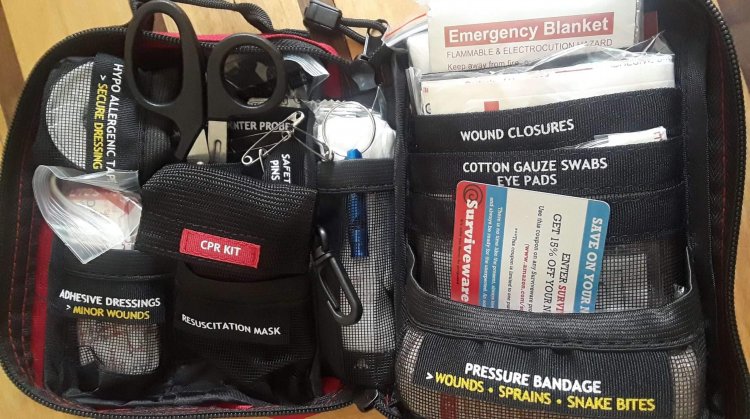 Be Prepared with Surviveware First Aid Kit and Biodegradable Wet Wipes