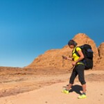 Hiking in the desert