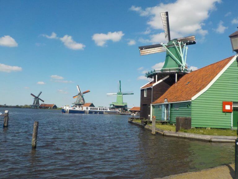 Exploring Beautiful Zaanse Schans on the Zaan River, The Netherlands ...