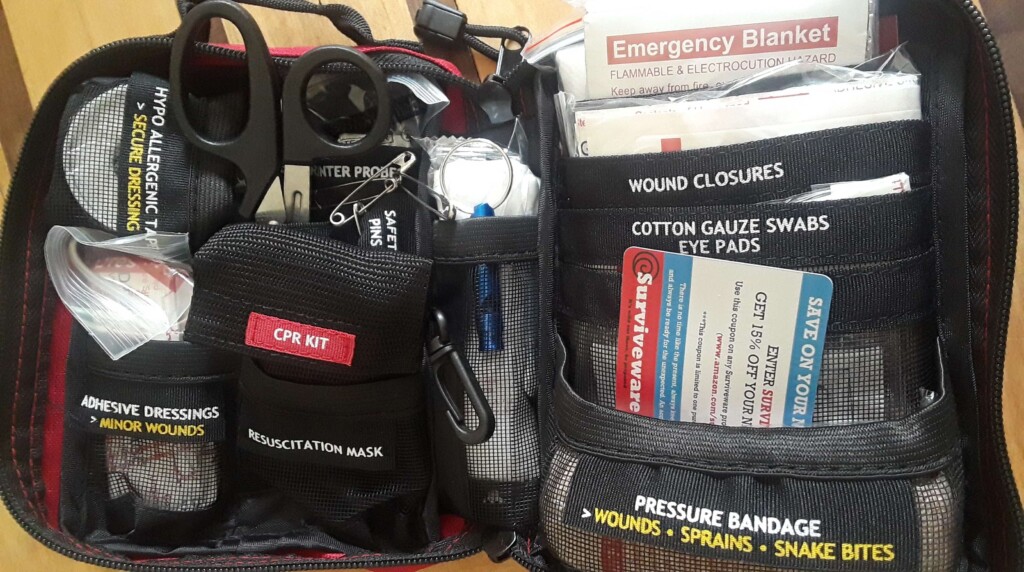 Be Prepared with Surviveware First Aid Kit and Biodegradable Wet Wipes ...