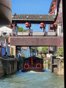 Bridge over the Grand Canal in Suzhou China