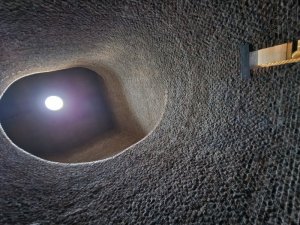 Looking up inside a kiln, Suzhou China