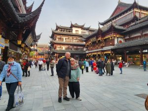 James Visser and Nicole Anderson shopping in Shanghai China