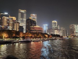 Shanghai night views from the river